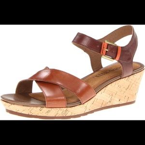 Cobb Hill leather wedge sandal